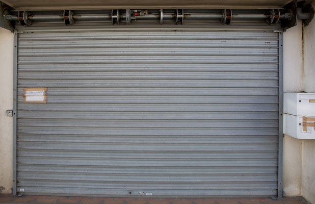 Storefront roll down gate Providence